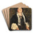 Portrait of a lady by Antonio Mancini Art Drink Coaster set