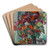 Nature Morte aux Fleurs et Pommes by Nikolai Alexandrovich Tarkhov Art Drink Coaster set Nature Morte aux Fleurs et Pommes by Nikolai Alexandrovich Tarkhov Art Drink Coaster set