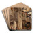 Idylle im Deisener Hof by Leopold Munsch Art Drink Coaster set