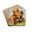 Le Fauconnier by Henri milien Rousseau Drink Coasters - set of 4 Le Fauconnier by Henri milien Rousseau Drink Coasters - set of 4