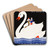 The Swan by Eric Rohman Art Drink Coaster set The Swan by Eric Rohman Art Drink Coaster set