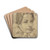 Young man with ruff by Ludovico Carracci Drink Coasters - set of 4