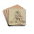 Sitting shepherd by Alessandro Magnasco Drink Coasters - set of 4