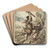 Fafner kills Fasolt by Arthur Rackham Art Drink Coaster set