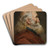 Study of head of a bearded man by Joseph-Marie Vien Art Drink Coaster set Study of head of a bearded man by Joseph-Marie Vien Art Drink Coaster set