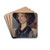 Head Study Of A Girl In A Hat by udovt Pitthordt Drink Coasters - set of 4