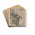 Edward Pierce, Senior and Junior by Alexander Bannerman Drink Coasters - set of 4 Edward Pierce, Senior and Junior by Alexander Bannerman Drink Coasters - set of 4