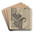 Edward Pierce, Senior and Junior by Alexander Bannerman Art Drink Coaster set Edward Pierce, Senior and Junior by Alexander Bannerman Art Drink Coaster set