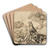 Moses at the burning bush by Workshop of Hans Holbein the elder Art Drink Coaster set