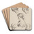 Study of Heads by Peter Paul Rubens Art Drink Coaster set