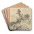 River Landscape by Josef Wenglein Art Drink Coaster set
