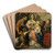 The Holy Family with John the Baptist by Nicolas de Liemaker Art Drink Coaster set The Holy Family with John the Baptist by Nicolas de Liemaker Art Drink Coaster set