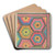 Quilt by Mabel Ritter Art Drink Coaster set Quilt by Mabel Ritter Art Drink Coaster set