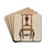 Sheraton Chair by John Price Drink Coasters - set of 4