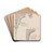 Architectural Sketches of Sections in Alhambra of Granada by Henry Swinburne Drink Coasters - set of 4 Architectural Sketches of Sections in Alhambra of Granada by Henry Swinburne Drink Coasters - set of 4