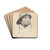Los Titland by Christian Krohg Drink Coasters - set of 4