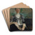 Portrait of Mrs. Buyko by Olga Boznanska Art Drink Coaster set