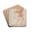 Self-portrait; Goya wearing a top hat facing left within a drawn frame by Francisco de Goya Drink Coasters - set of 4
