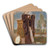 The Muse Thalia by Arnold Bcklin Art Drink Coaster set