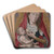 Virgin and Child by Hans Memling Art Drink Coaster set