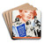Diary of a Chambermaid by Eric Rohman Art Drink Coaster set