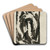 Sketch of a Standing Man by Jn Novk Art Drink Coaster set Sketch of a Standing Man by Jn Novk Art Drink Coaster set