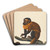 A Capuchin by Peter Paillou the younger Art Drink Coaster set