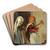 Huslig scene i Cervara by Martinus Rrbye Art Drink Coaster set