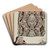 Textile Drapery by James Vail Art Drink Coaster set Textile Drapery by James Vail Art Drink Coaster set