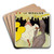 La Goulue by Henri de Toulouse-Lautrec Art Drink Coaster set La Goulue by Henri de Toulouse-Lautrec Art Drink Coaster set