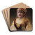 Portrait de Jeanne Samary (1857-1890), socitaire de la Comdie-Franaise by Franois Schommer Art Drink Coaster set Portrait de Jeanne Samary (1857-1890), socitaire de la Comdie-Franaise by Franois Schommer Art Drink Coaster set