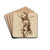 St. Sebastian as a martyr by Workshop of Hans Holbein the elder Drink Coasters - set of 4