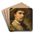 Self-Portrait by Hipolit Lipiski Art Drink Coaster set