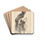 Beggar with a Wooden Leg by Rembrandt van Rijn Drink Coasters - set of 4