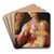 Virgin and Child with the Young Saint John the Baptist by Agnolo Bronzino Art Drink Coaster set