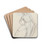 A Son of Niobe, Uffizi, Florence by John Flaxman Drink Coasters - set of 4