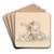 Twee nimfen op dolfijnen gezeten by David Humbert de Superville Art Drink Coaster set Twee nimfen op dolfijnen gezeten by David Humbert de Superville Art Drink Coaster set
