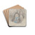 Study for a Portrait Group by Samuel Shelley Drink Coasters - set of 4