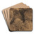 Baumstudie by August Schaeffer von Wienwald Art Drink Coaster set Baumstudie by August Schaeffer von Wienwald Art Drink Coaster set