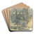 Trees and Barns in Ashstead Park, Surrey by Robert Hills Art Drink Coaster set Trees and Barns in Ashstead Park, Surrey by Robert Hills Art Drink Coaster set