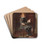 Young Girl Seated in an Interior by Samuel S. Carr Drink Coasters - set of 4