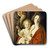 The Holy Family by Jacob Jordaens Art Drink Coaster set