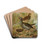 Gallinula chloropus by Johann Friedrich Naumann Drink Coasters - set of 4 Gallinula chloropus by Johann Friedrich Naumann Drink Coasters - set of 4