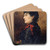 Portrait de Marie Favart (1833-1908), socitaire de la Comdie-Franaise by Thobald Chartran Art Drink Coaster set Portrait de Marie Favart (1833-1908), socitaire de la Comdie-Franaise by Thobald Chartran Art Drink Coaster set