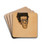 Selbstbildnis by Egon Schiele Drink Coasters - set of 4