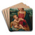 The Madonna and Child before a landscape by Giovanni Antonio Sogliani Art Drink Coaster set