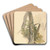 Tree Study with Ivy Clinging to Stump by Robert Hills Art Drink Coaster set Tree Study with Ivy Clinging to Stump by Robert Hills Art Drink Coaster set