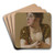 Study of a Women (Portrait) by Dominik Skuteck Art Drink Coaster set