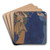 Roses dan la nuit by George Barbier Art Drink Coaster set