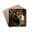 Nymphs and Satyr by William Bouguereau Drink Coasters - set of 4